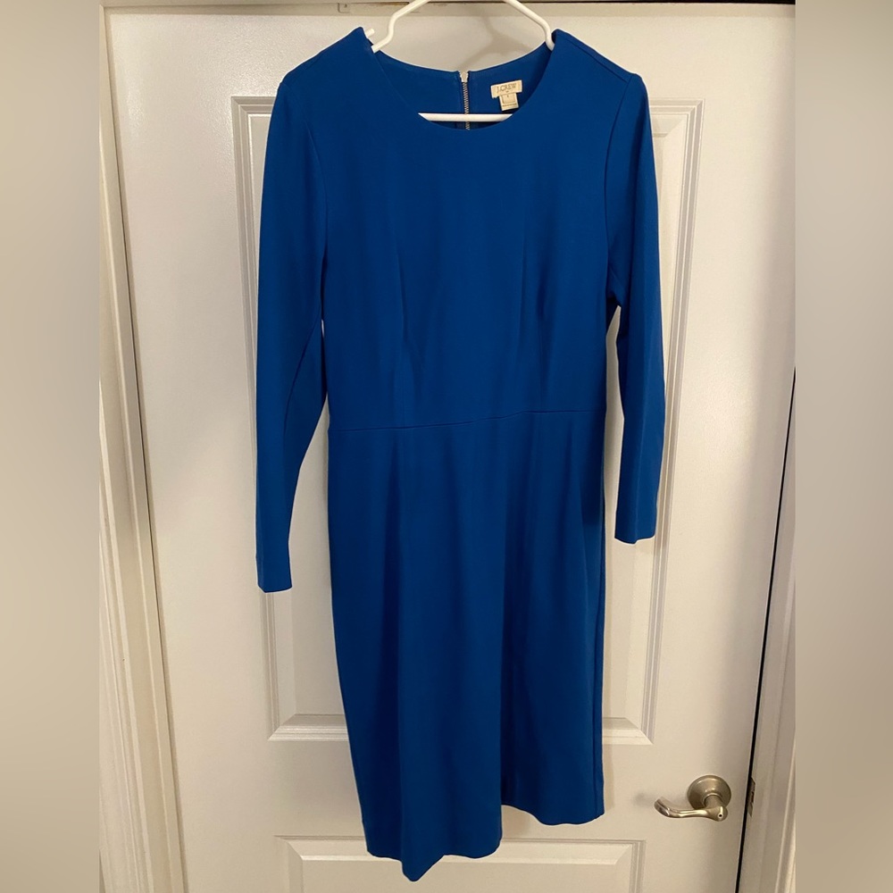 JCrew Suit Dress in Royal Blue